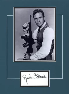 Robert Stack autograph