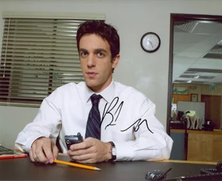 B.J. Novak autograph