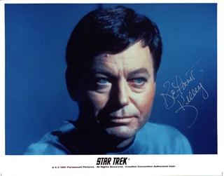 Deforest Kelley autograph