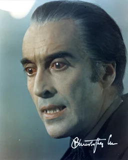 Christopher Lee autograph