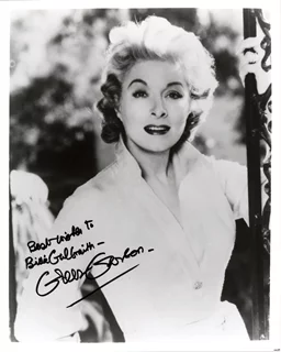 Greer Garson autograph