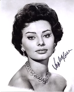 Sophia Loren autograph