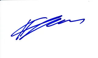 Hayden Christensen autograph