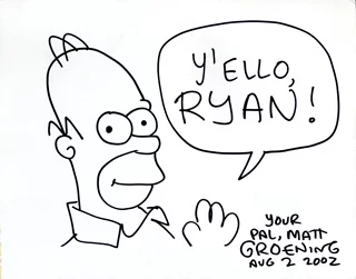 Matt Groening autograph