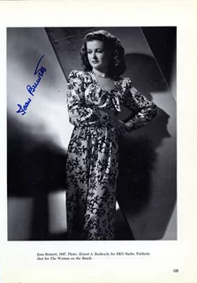 Joan Bennett autograph