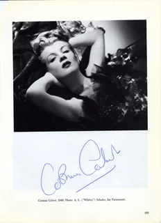Corinne Calvet autograph