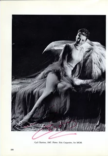 Cyd Charisse autograph