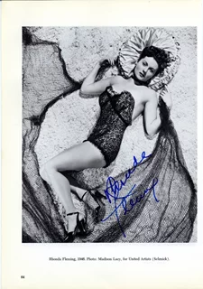 Rhonda Fleming autograph