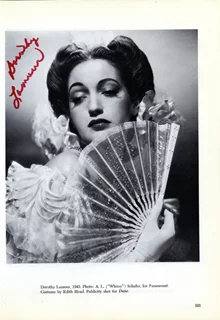 Dorothy Lamour autograph