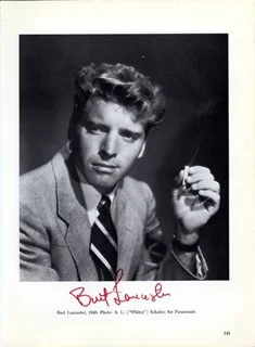 Burt Lancaster autograph