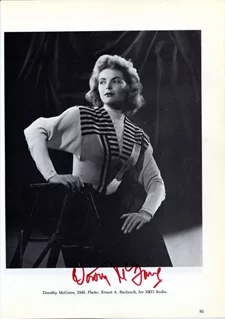 Dorothy McGuire autograph