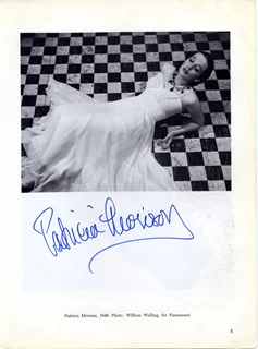 Patricia Morison autograph