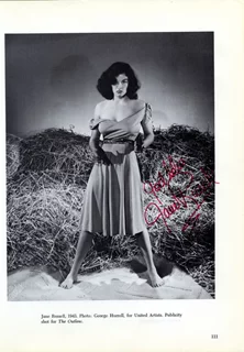 Jane Russell autograph