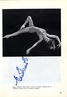 Esther Williams autograph