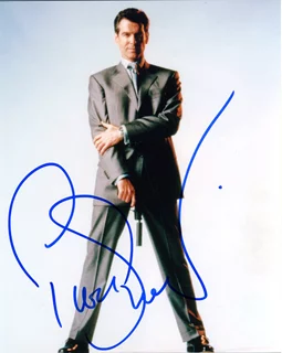 Pierce Brosnan autograph