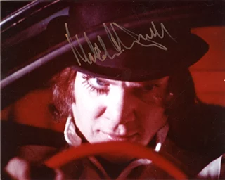 Malcolm McDowell autograph