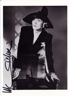Marlene Dietrich autograph