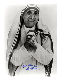 Mother Teresa autograph