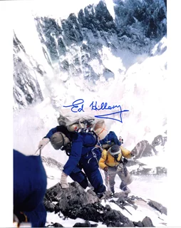 Sir Edmund Hillary autograph