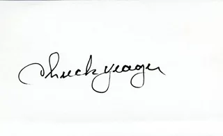 Chuck Yeager autograph