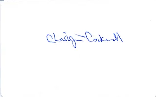 Sir Christopher Cockrell autograph