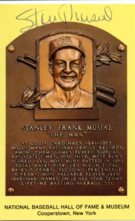 Stan Musial autograph