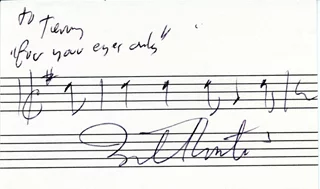 Bill Conti autograph
