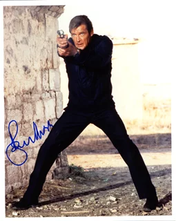 Roger Moore autograph