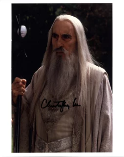 Christopher Lee autograph