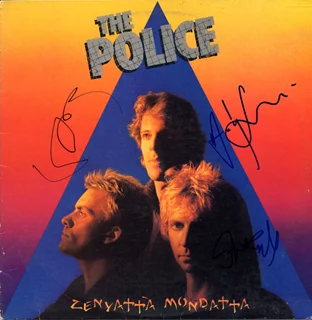 The Police autograph