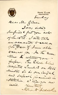 Nelson Aldrich autograph