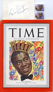Louis Armstrong autograph