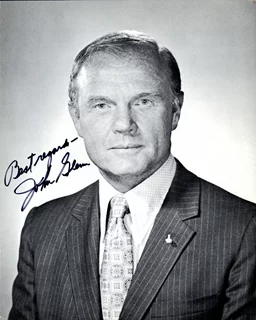 John Glenn autograph