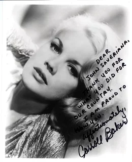 Carroll Baker autograph