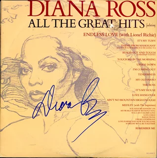 Diana Ross autograph