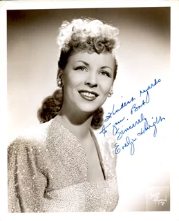 Evelyn Knight autograph