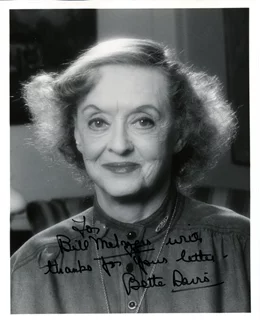 Bette Davis autograph