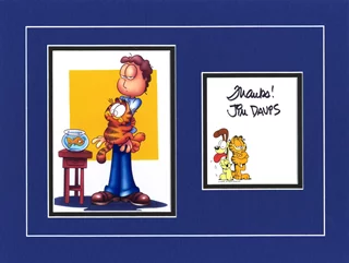 Garfield autograph