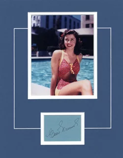 Esther Williams autograph