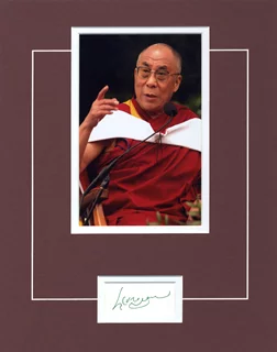 Dalai Lama autograph