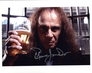Ronnie James Dio autograph
