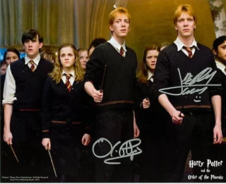 James & Oliver Phelps autograph