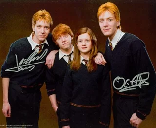 James & Oliver Phelps autograph