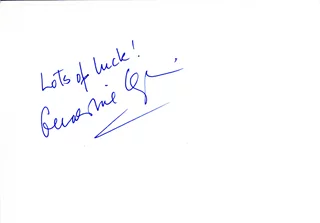 Geraldine Chaplin autograph