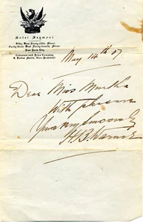 H.B. Warner autograph