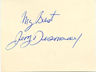 Jerry Desmonde autograph