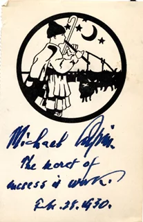 Michael Pupin autograph