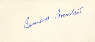 Bernard Bresslaw autograph