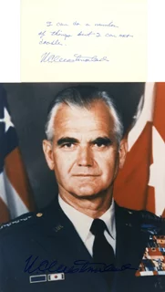 William Westmoreland autograph