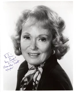 Martha Scott autograph